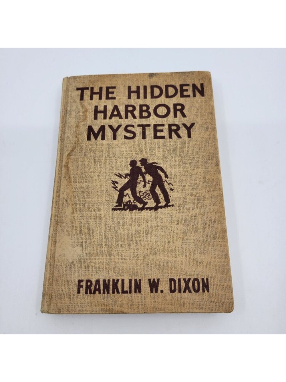The Hidden Harbor Mystery 1935 Hardy Boys #14 Tan Hardcover by Franklin W. Dixon